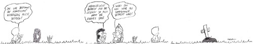Cartoon: Die schnellste Beerdigung (medium) by kusubi tagged kusubi