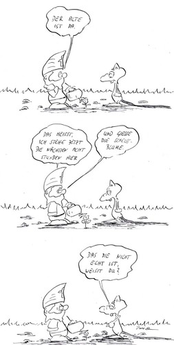 Cartoon: Gartenzwerge (medium) by kusubi tagged kusubi