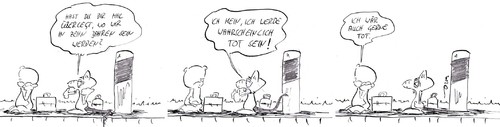Cartoon: in zehn jahren (medium) by kusubi tagged kusubi