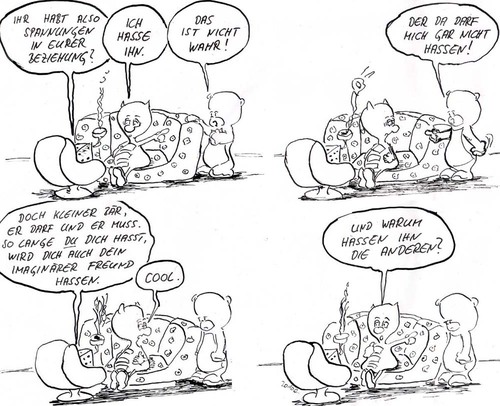 Cartoon: Kammerspiel (medium) by kusubi tagged kusubi