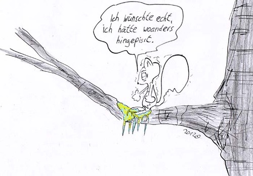 Cartoon: minus 20 grad (medium) by kusubi tagged kusubi
