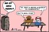 Cartoon: teddy und dose (small) by kusubi tagged teddyunddose,schwuchtel,kids,teddy,dose