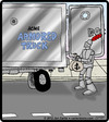 Cartoon: Armored Driver (small) by cartertoons tagged knight,drivers,armored,car,money,cash,security