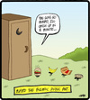 Cartoon: Bulimic Ants (small) by cartertoons tagged ants,animals,food,eating,bulimia,barf,bathrooms