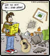 Cartoon: Guitar Smash (small) by cartertoons tagged guitar smash instructions damage