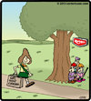 Cartoon: Keebler ambush (small) by cartertoons tagged keebler elves girlscout cookies tree ambush