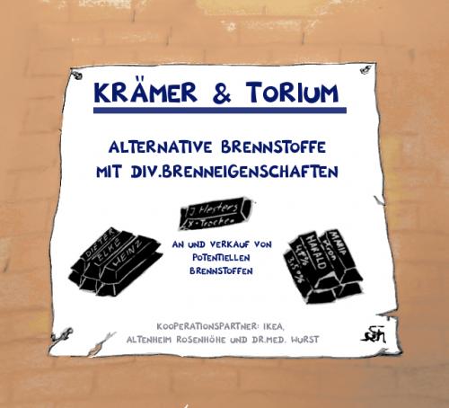 Cartoon: Krämatorium (medium) by swenson tagged kohle,brennen