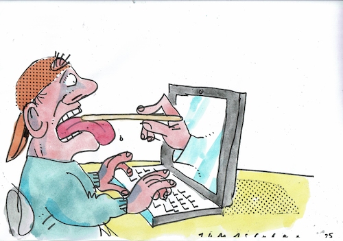 Cartoon: Aaaaa (medium) by Jan Tomaschoff tagged gesundheit,krankheit,internet,arzt,gesundheit,krankheit,internet,arzt