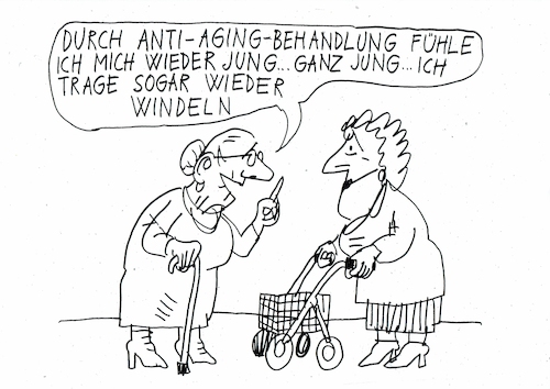 Cartoon: Alter (medium) by Jan Tomaschoff tagged gesundheit,medizin,alter,gesundheit,medizin,alter