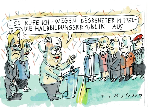 Cartoon: Annette Schavan (medium) by Jan Tomaschoff tagged schavan,bildung,schavan,bildung