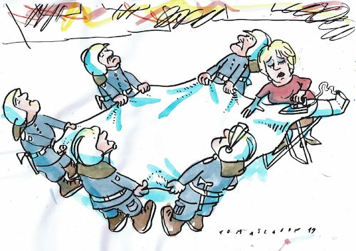 Cartoon: Arbeitsteilung (medium) by Jan Tomaschoff tagged männer,frauen,gender,männer,frauen,gender