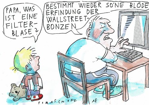 Cartoon: Blase (medium) by Jan Tomaschoff tagged intioleranz,verschwörungstheorien,intioleranz,verschwörungstheorien