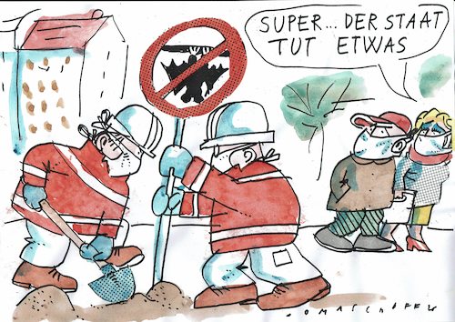 Cartoon: Corona (medium) by Jan Tomaschoff tagged virus,epidemie,virus,epidemie