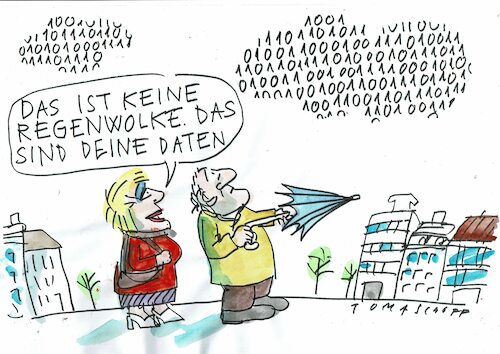 Cartoon: Daten (medium) by Jan Tomaschoff tagged datenschutz,privatsphäre,cloud,datenschutz,privatsphäre,cloud