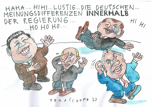 Cartoon: Differenzen (medium) by Jan Tomaschoff tagged transparenz,meionungsdifferenzen,autokraten,transparenz,meionungsdifferenzen,autokraten