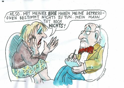 Cartoon: Ehe (medium) by Jan Tomaschoff tagged eheprobleme,eheprobleme
