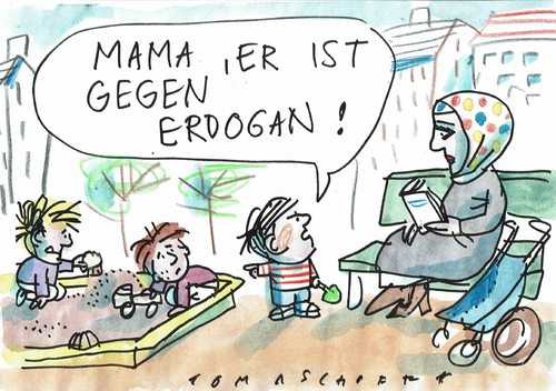 Cartoon: Erdogan (medium) by Jan Tomaschoff tagged politik,türkei,autorität,politik,türkei,autorität