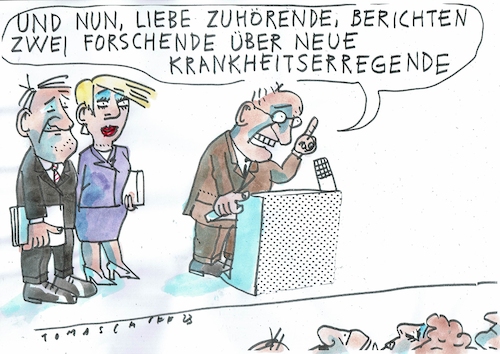 Cartoon: Erregende (medium) by Jan Tomaschoff tagged medizin,gender,medizin,gender