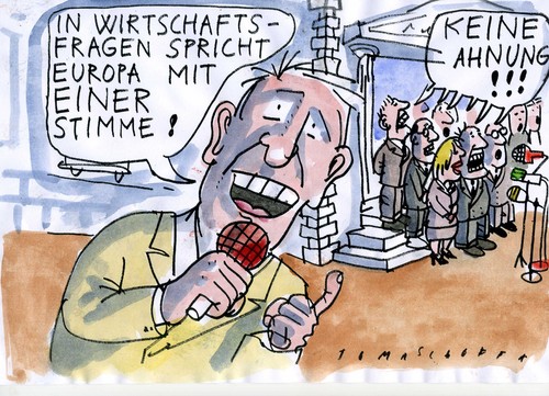 Cartoon: Europa (medium) by Jan Tomaschoff tagged europa,wirtschaftskrise,europa,wirtschaftskrise