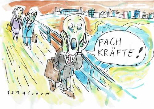 Cartoon: Fachkräfte (medium) by Jan Tomaschoff tagged fachkräftemangel,jobs,ausbildung,fachkräftemangel,jobs,ausbildung