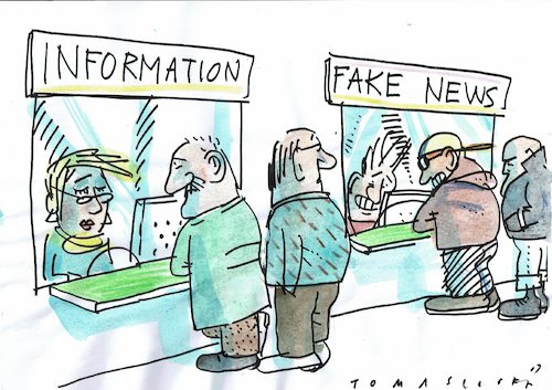 Cartoon: fake (medium) by Jan Tomaschoff tagged fake,news,unwahrheit,fake,news,unwahrheit