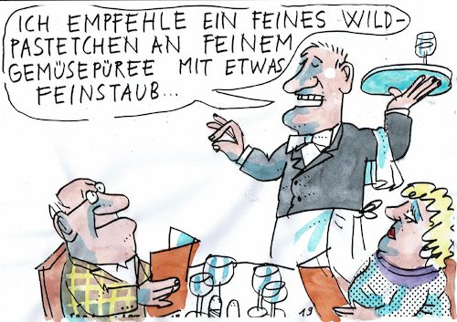 Cartoon: fein (medium) by Jan Tomaschoff tagged feinstaub,gesundheit,umwelt,feinstaub,gesundheit,umwelt
