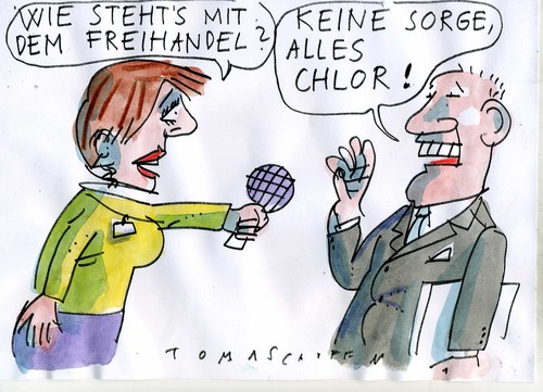 Cartoon: Freihandel (medium) by Jan Tomaschoff tagged freihandel,ängste,freihandel,ängste