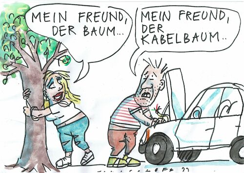 Cartoon: Freund (medium) by Jan Tomaschoff tagged auto,liefreketten,kabelbaum,auto,liefreketten,kabelbaum