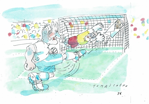 Cartoon: Fußball (medium) by Jan Tomaschoff tagged fifa,fußball,geld,fifa,fußball,geld