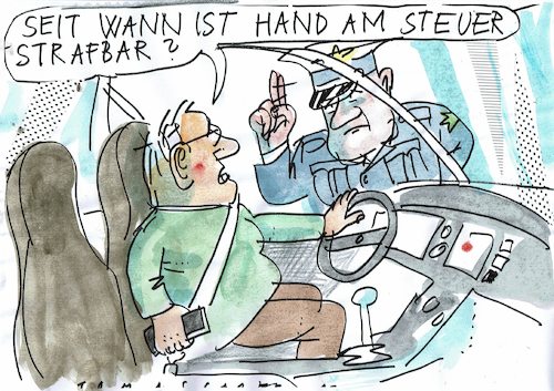 Cartoon: Handy (medium) by Jan Tomaschoff tagged handy,am,steuer,handy,am,steuer