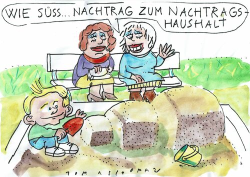 Cartoon: Haushalt (medium) by Jan Tomaschoff tagged finanzen,staatsschulden,haushalt,lindner,finanzen,staatsschulden,haushalt,lindner
