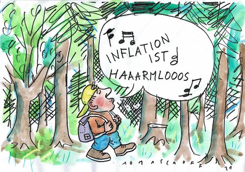 Cartoon: Inflation (medium) by Jan Tomaschoff tagged finanzen,banken,inflation,finanzen,banken,inflation