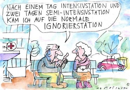 Cartoon: Intensivpflege (medium) by Jan Tomaschoff tagged health,health