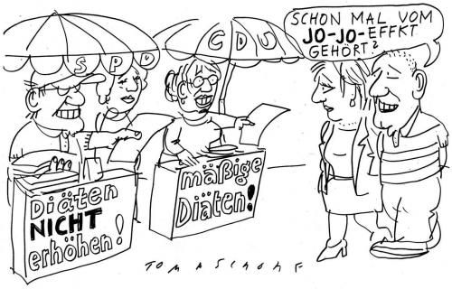 Cartoon: Jo Jo (medium) by Jan Tomaschoff tagged abgeordneten,diäten,jo