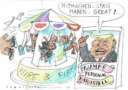 Cartoon: Karussel (medium) by Jan Tomaschoff tagged trump,trump