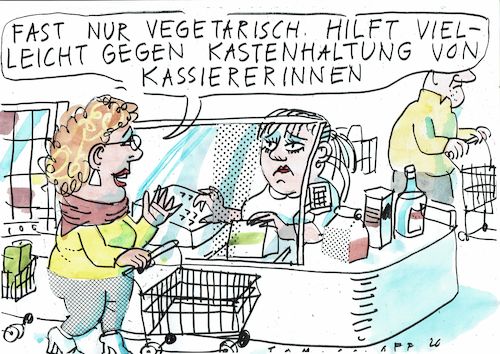 Cartoon: Kastenhaltung (medium) by Jan Tomaschoff tagged tierzucht,massentierhaltung,arbeitsbedingungen,tierzucht,massentierhaltung,arbeitsbedingungen