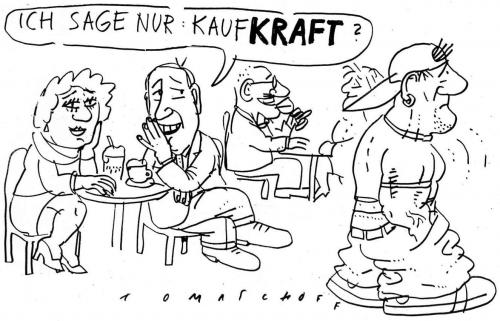 Cartoon: Kaufkraft (medium) by Jan Tomaschoff tagged kaufkraft,konsum,preise