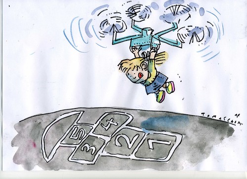 Cartoon: Kinderspiel (medium) by Jan Tomaschoff tagged kinder,technik,kinder,technik