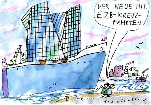 Cartoon: Kreuzfahrt (medium) by Jan Tomaschoff tagged tourismus,geld,kreuzfahrt,tourismus,geld,kreuzfahrt