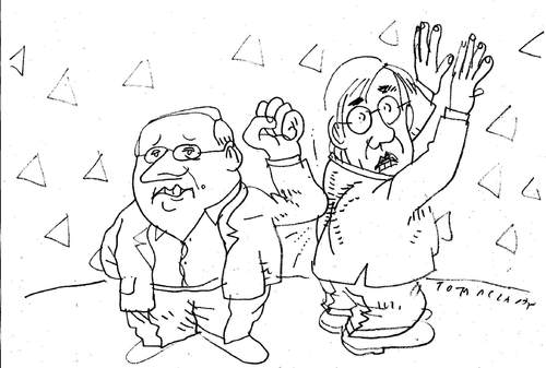 Cartoon: Lafontaine (medium) by Jan Tomaschoff tagged lafontaine,linke,bartsch,oskar lafontaine,linke,bartsch,oskar,lafontaine