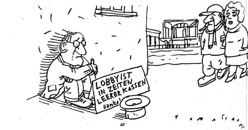 Cartoon: Lobbyismus (medium) by Jan Tomaschoff tagged lobbyisten