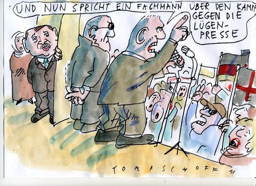 Cartoon: Lügenpresse (medium) by Jan Tomaschoff tagged erdogan,presse,erdogan,presse