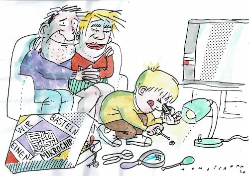 Cartoon: Mikrochip (medium) by Jan Tomaschoff tagged computer,mikrochips,mangel,computer,mikrochips,mangel