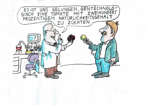 Cartoon: natürlich (medium) by Jan Tomaschoff tagged natur,obst,genetik,natur,obst,genetik