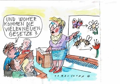 Cartoon: neue Gesetze (medium) by Jan Tomaschoff tagged politik,gesetze,überregulierung,politik,gesetze,überregulierung
