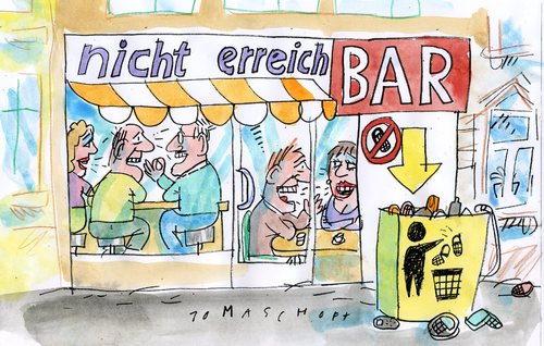 Cartoon: nicht erreichBAR (medium) by Jan Tomaschoff tagged handy,mobilfunk,handy,mobilfunk,bar,telefon,telefonieren,mobiltelefon,erreichbarkeit,kommunikation