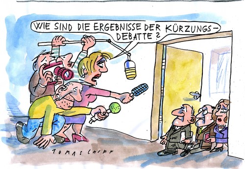 Cartoon: no (medium) by Jan Tomaschoff tagged sparmassnahmen,sparmassnahmen