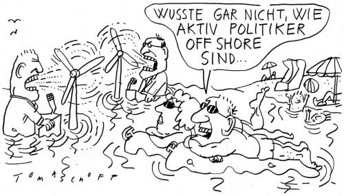 Cartoon: Offshore (medium) by Jan Tomaschoff tagged offshore,politiker