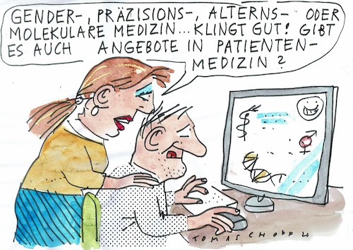 Cartoon: Patienten (medium) by Jan Tomaschoff tagged gesundheit,medizin,zuwendung,gesundheit,medizin,zuwendung