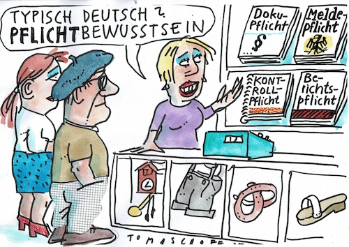 Cartoon: Pflicht (medium) by Jan Tomaschoff tagged bürokratie,doku,beruchtspflicht,bürokratie,doku,beruchtspflicht